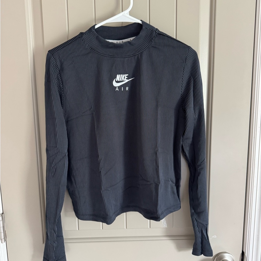 Nike Air Striped Black Long Sleeve Shirt
